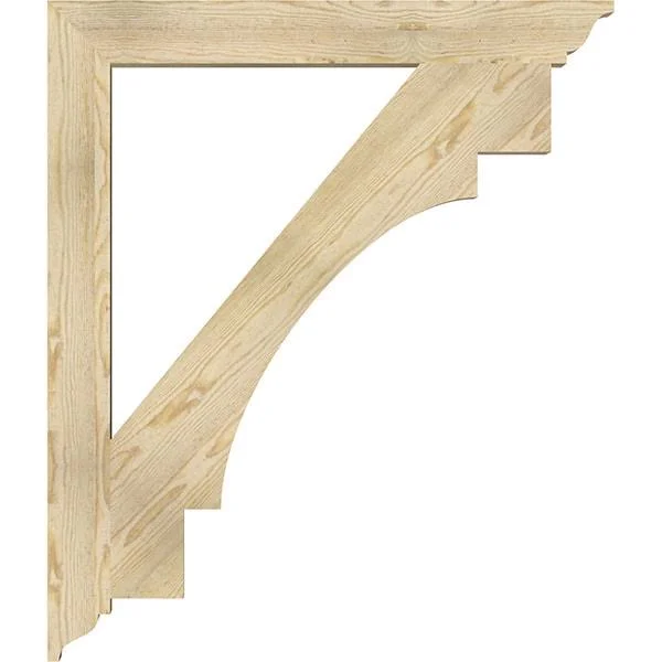 4x22W x 36x22D x 42x22H Merced Traditional Rough Sawn BRACKET - Douglas Fir