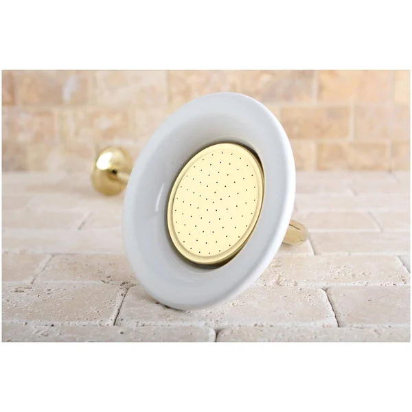 Kingston Brass P60SNCK Victorian Sunflower Showerhead with 12x22 Shower Arm Combo, Brushed Nickel