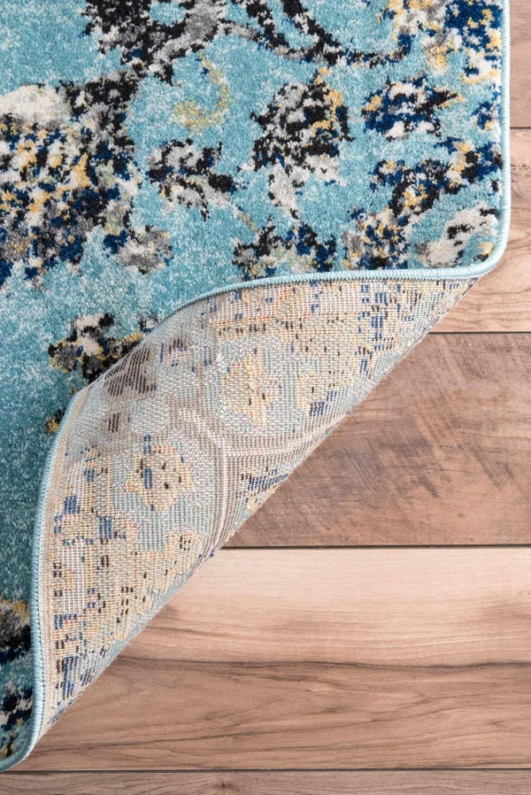 nuLOOM Taunya 8& Round Area Rug in Aqua