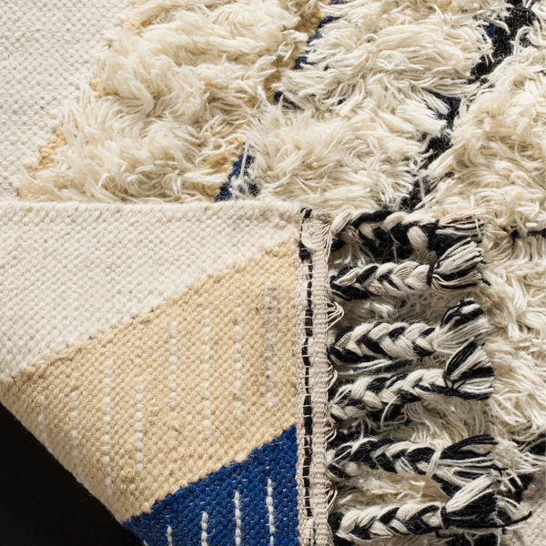 Safavieh Kenya Ivory/Black Blue 5 ft. x 8 ft. Area Rug