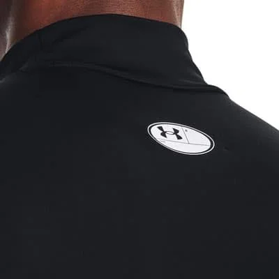 Under Armour ColdGear Compression Mock Long-Sleeved Top Black White - 4XL