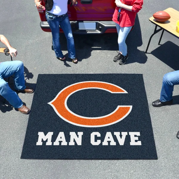 NFL - Chicago Bears Man Cave Tailgater Rug 5&x6&