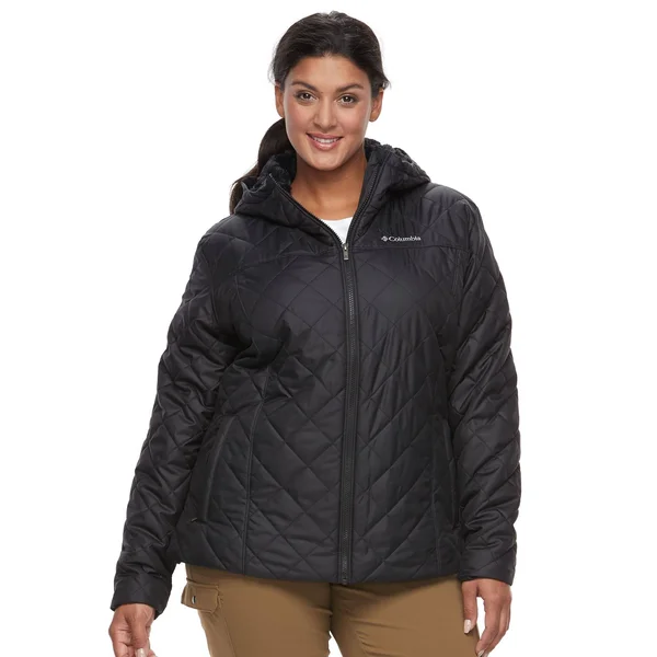 Columbia Women's Plus Size Copper Crest Hooded Jacket - Black - 1x