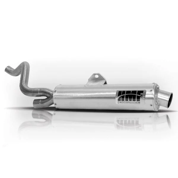 HMF Racing Red Performance Slip on Exhaust for Kawasaki Brute Force 650-5-13/Prairie-2-6 End Cap- Turn-Down-Brushed