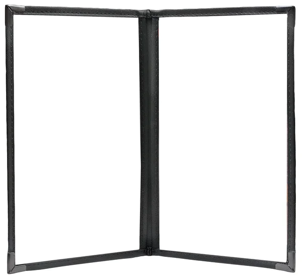 (Pkg of 10) Double Pocket Cafe Menu COVER - 8絰11, Black