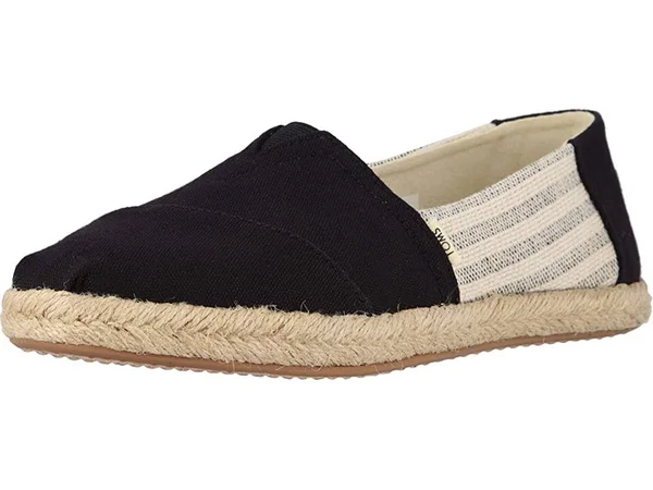 Toms Alpargata Espadrille Slip-On - Women's - Black/Cream