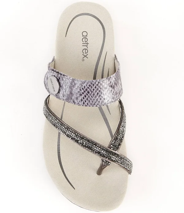 Aetrex Izzy Pewter Sparkle Women's Petwer - 40