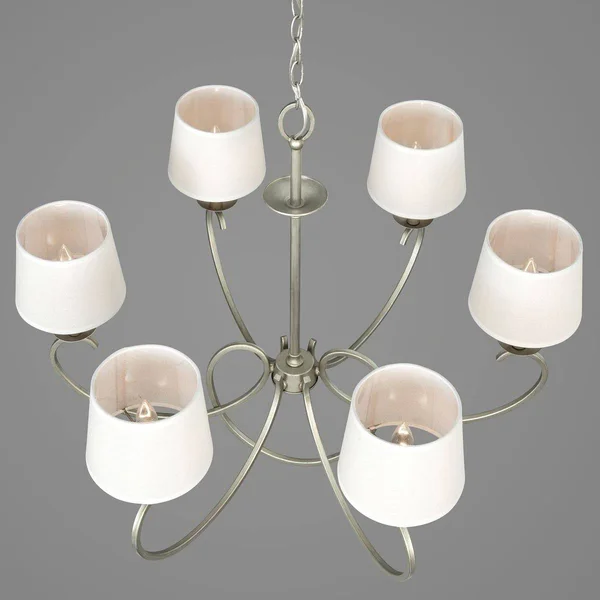 Progress Lighting-P400075-134-Savor - Six Light Chandelier Silver