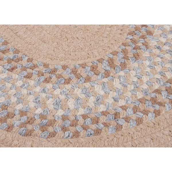 Colonial Mills Cozy Cabin Braided Reversible Indoor Area Rug - 3& x 5& Oval - Bark
