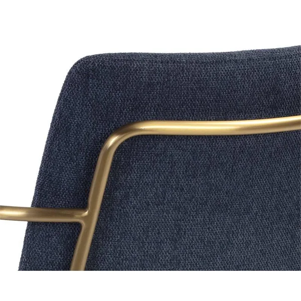 Sunpan Junction Hathaway Dining Armchair - Belfast Navy