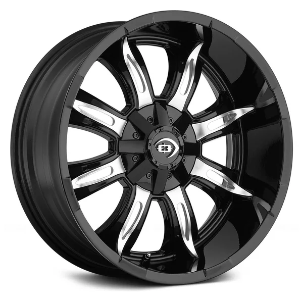 Vision 423 Manic 17x9 6x135/6x139.7/6x5.5 inch +12mm Black/Machined Wheel Rim