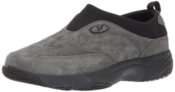 Propet Women's Wash & Wear Slip-On II, Size: 10.5, Pewter Suede