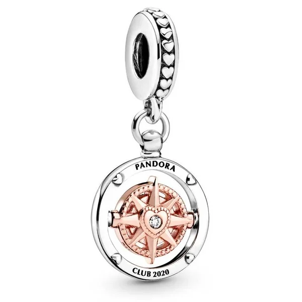 Pandora Rose Club 2020 Compass Dangle Charm