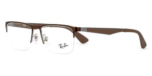 Ray Ban RX6335 Eyeglasses - 2531 Grey Top on Brusched Brown