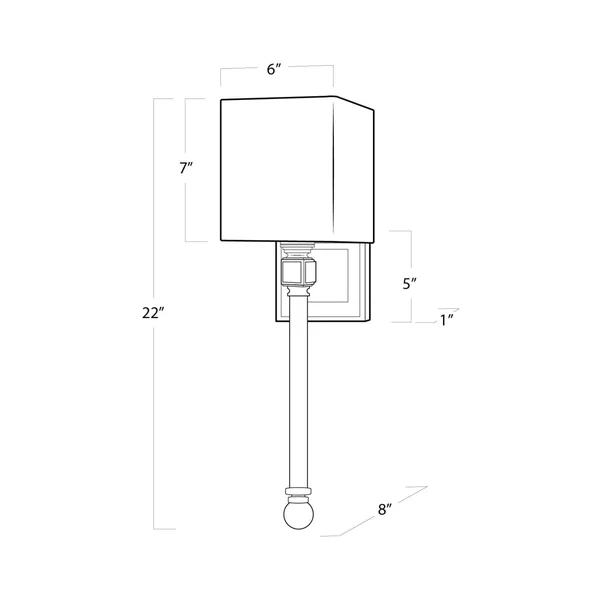 Regina Andrew Crystal Tail Sconce (Oil Rubbed Bronze)