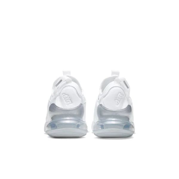 Nike Boys Air Max 270 Extreme - Shoes White/White/Metallic Silver Size 05.5