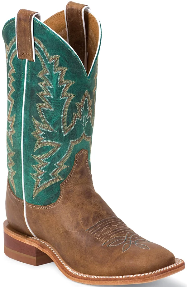 Women's Bent Rail Western Justin Boots - Turquoise
