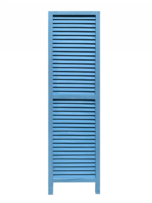 48x22 x 67x22 White Wood Shutter Screen