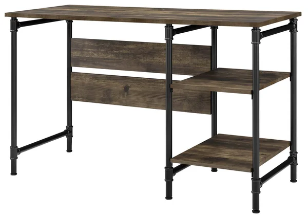 Ameriwood Home Carter Single-Pedestal Desk - Rustic