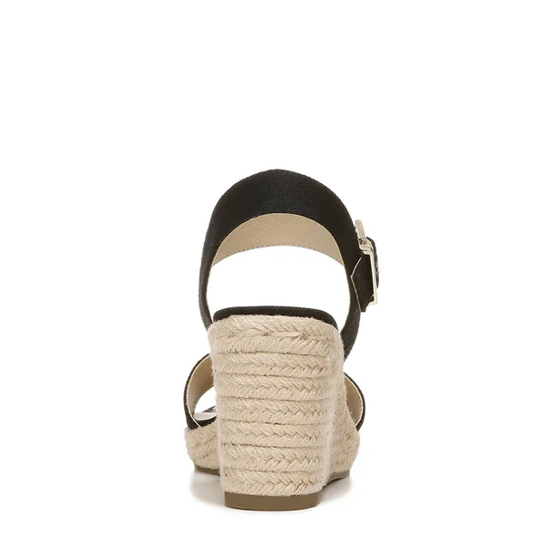 LifeStride Tango 2 Women's Espadrille Wedge Sandals - Size: 8.5 Wide, Blue