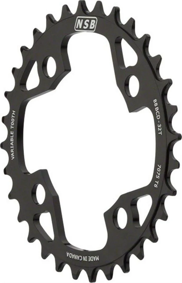 North Shore Billet Variable Tooth Chainring 34T x 88mm BCD for XTR 985 Series