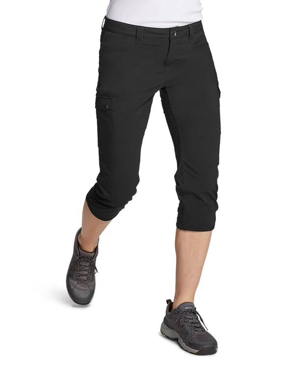 Eddie Bauer Women's Horizon Capris - Black - 12