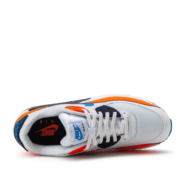 Air Max 90 Shoes White/Photo Blue/Topaz Gold Size 7.5