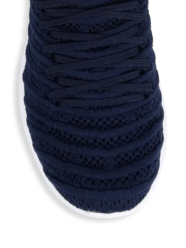 APL Women's Techloom Wave Navy/White Shoes in Size 6.5, Athletic Propulsion Labs