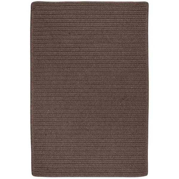 Colonial Mills LS01R060X084S 5 x 7 ft. Sunbrella Solid Braided Rug, Mink