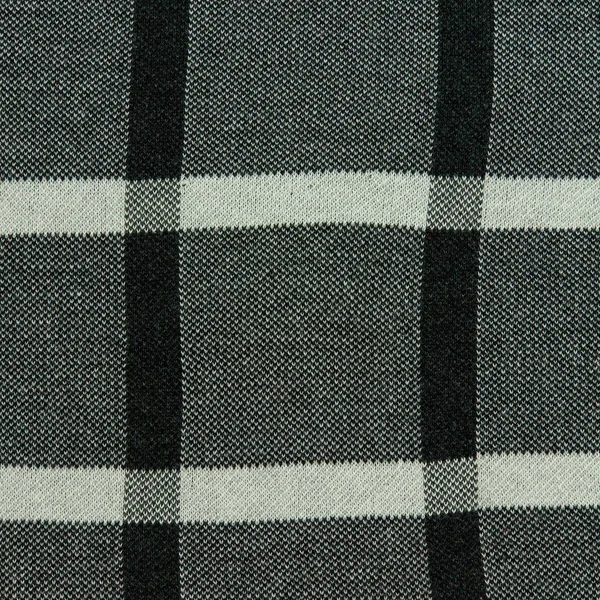 Gray Plaid Cotton Pillow Cover - Single - 20 x 20 - Accent