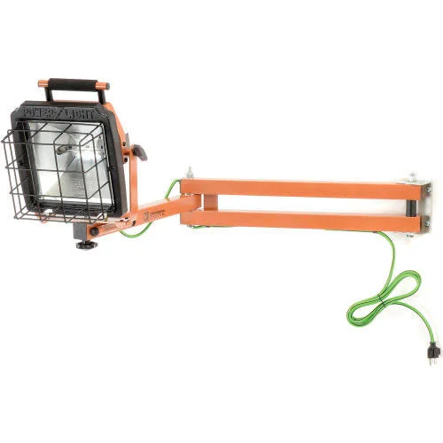 Designers Edge 500W Halogen Wall Mounted Power Light with 40x22 Arm, 10&