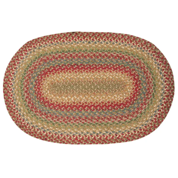 Homespice Decor - 5 x 8& Oval Azalea Jute Braided Rug