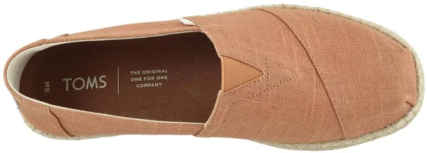 Toms Almond Brown Linen Men's Espadrille Alpargatas Shoes
