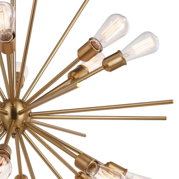 Vaxcel Estelle 36 inch 16 Light Pendant Natural Brass P0344