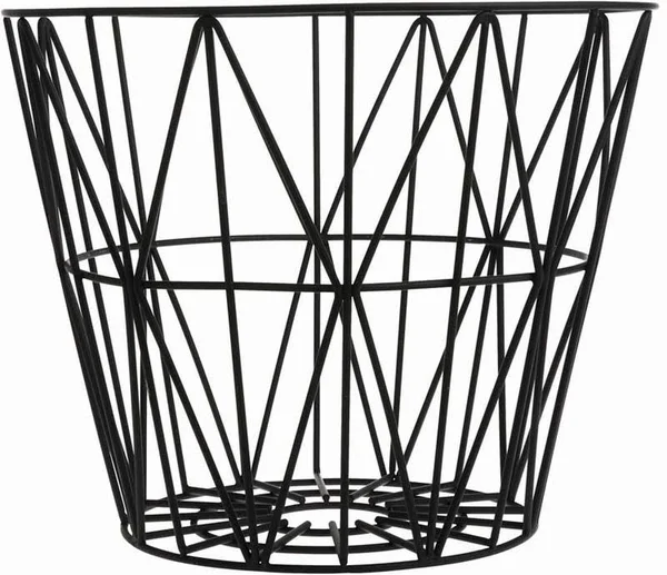 Ferm Living - Wire Basket Top Large, Smoked Oak