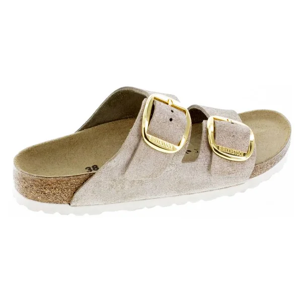 Women's Birkenstock Arizona Big Buckle Narrow Sandals - Washed Metallic Rose, 37