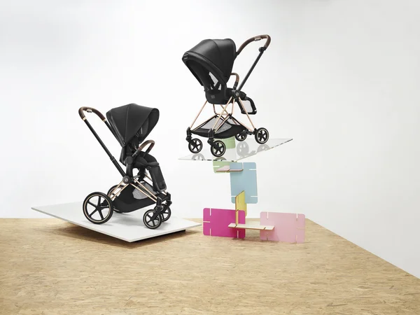 Cybex Mios 2 Frame Incl. Seat Hardpart, Chrome/Brown