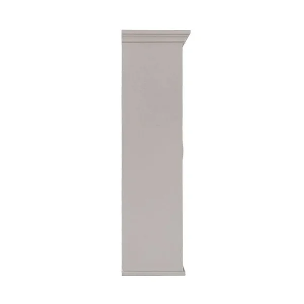 Home Decorators Collection Ashburn 23 in. W x 28 in. H x 8 in. D Framed Wood Surface-Mount Bathroom Medicine Cabinet in Grey
