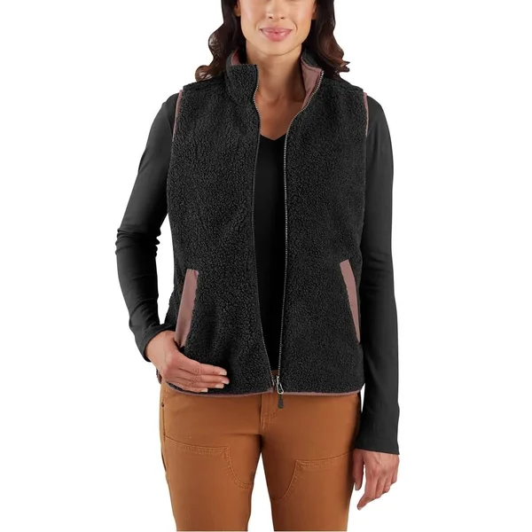 Carhartt Women's Utility Sherpa Lined Vest - Medium - Burlwood