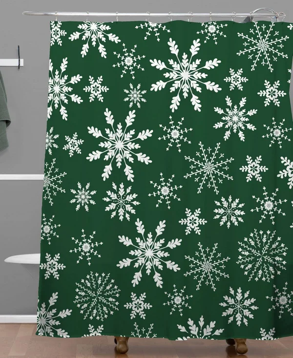 Deny Designs Iveta Abolina Silent Night Green Shower Curtain - Multi