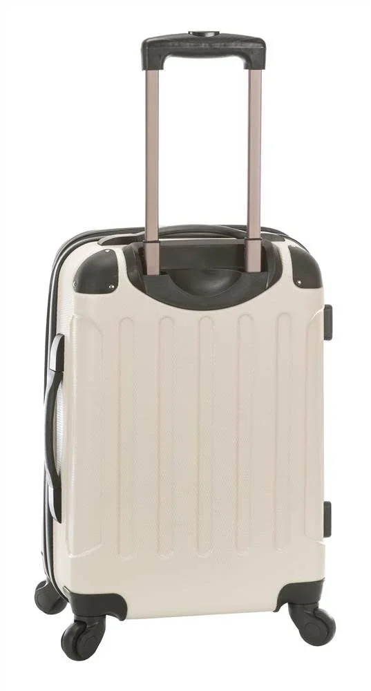 Rockland Sonic 3 Piece Luggage Set; White