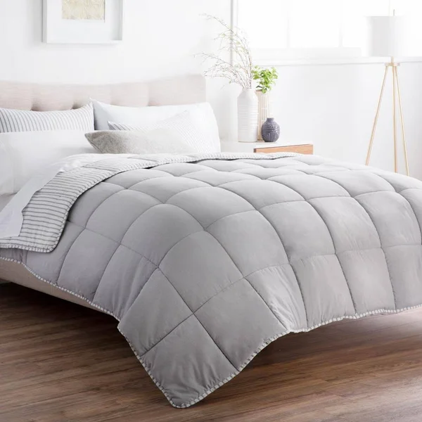 Brookside 3-Piece Coastal Gray California King Comforter Set