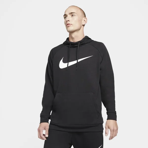 Nike Men's Dri-Fit Pullover Training Black Hoodie - Size: Small