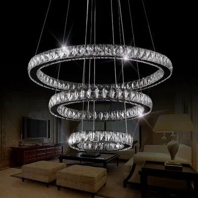 Hansen 3 - Light LED Unique Tiered Chandelier House of Hampton