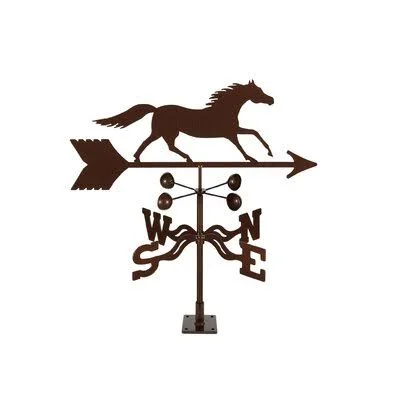 Bremond Running Horse Weathervane Union Rustic Mount Type: Deck Mount