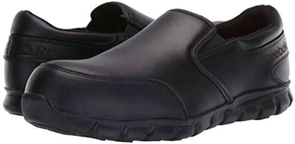 Reebok Sublite Cushion Work Slip-On Composite Toe SD, Men's Black