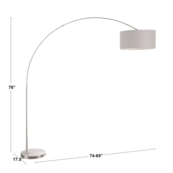 LumiSource Black Salon Floor Lamp