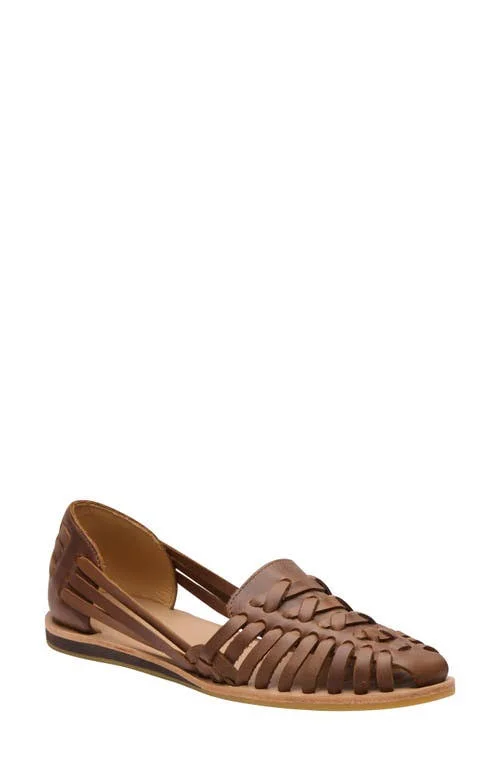 Nisolo Huarache Flat - Size 7.5 in Brown at Nordstrom