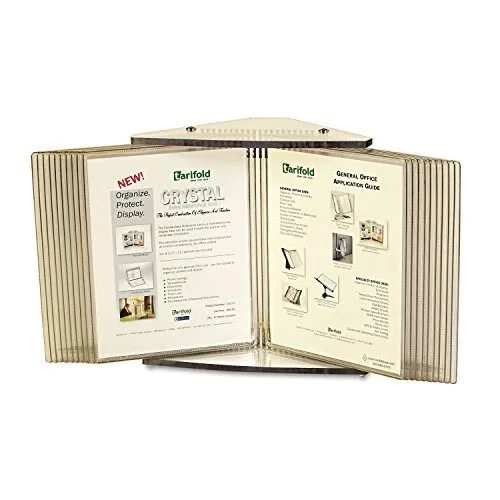 Tarifold Crystal Desk Reference System - 10 Pockets