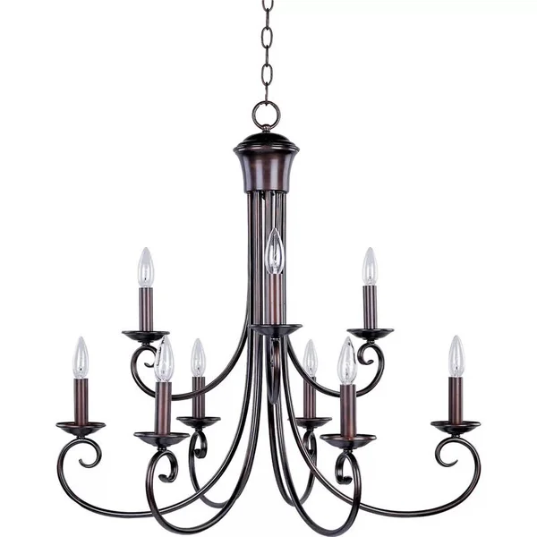 Kenedy 9-Light Candle Style Tiered Chandelier